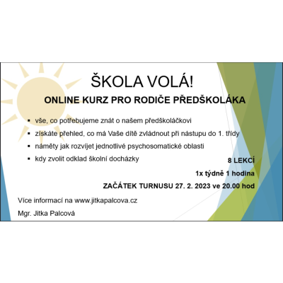 Nabídka na online kurz