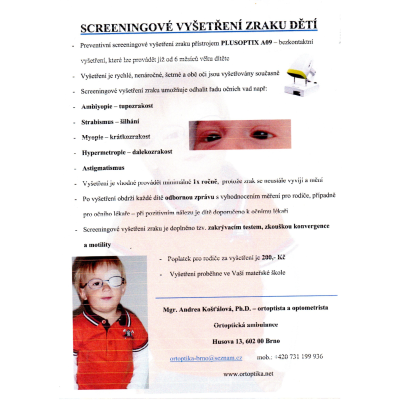 Screeningové vyšetření zraku
